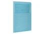 Q-connect Subcarpeta de Cartulina DIN A4 Azul 120 g/m² con Ventana Transparente - Certificado Blue Angel