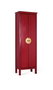 GINER Y COLOMER Armario de 2 Puertas en Madera de Mango Rojo, 180x60x35 cm