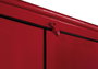 GINER Y COLOMER Armario de 2 Puertas en Madera de Mango Rojo, 180x60x35 cm
