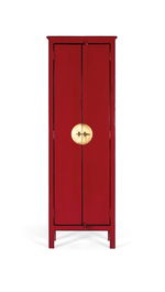 GINER Y COLOMER Armario de 2 Puertas en Madera de Mango Rojo, 180x60x35 cm