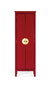 GINER Y COLOMER Armario de 2 Puertas en Madera de Mango Rojo, 180x60x35 cm