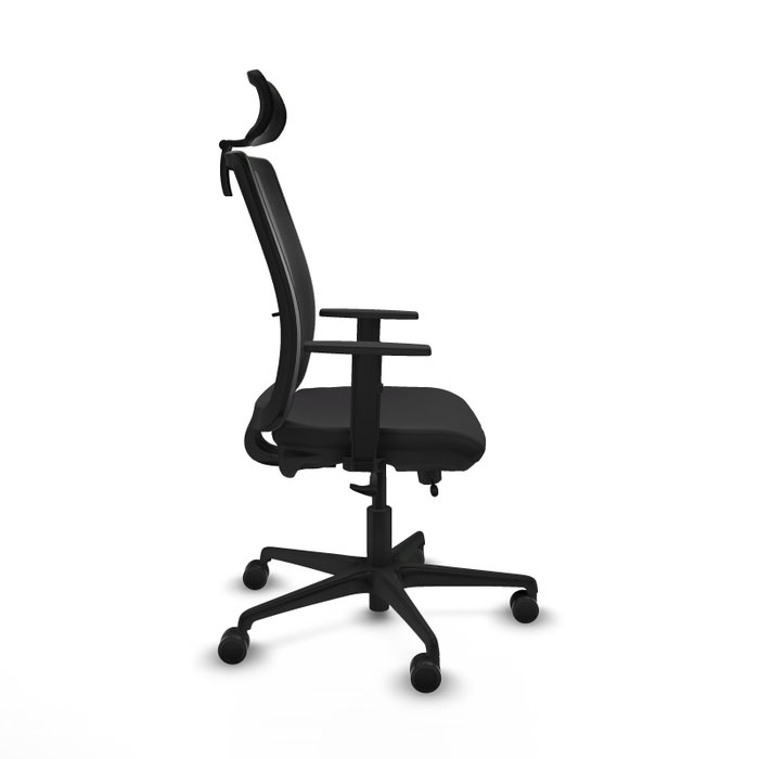 PIQUERAS Y CRESPO Silla de oficina Haches Negra con Mecanismo Sincro/Traslack PIQUERAS Y CRESPO Silla de oficina Haches Negra con Mecanismo Sincro/Traslack