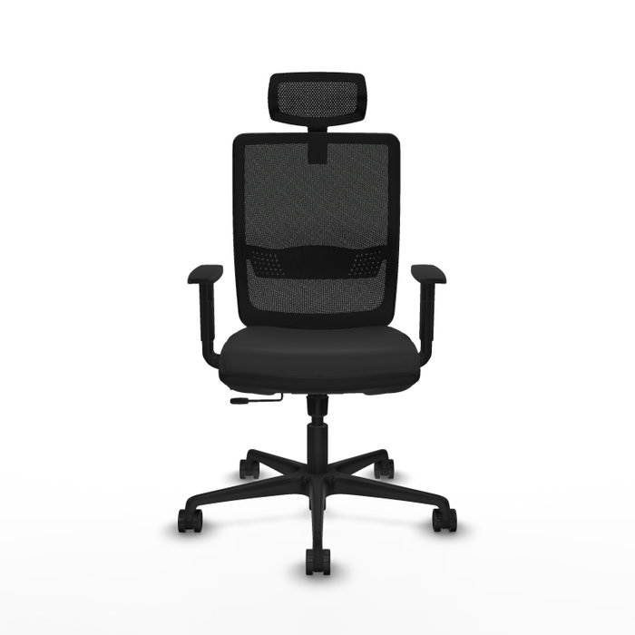 PIQUERAS Y CRESPO Silla de oficina Haches Negra con Mecanismo Sincro/Traslack PIQUERAS Y CRESPO Silla de oficina Haches Negra con Mecanismo Sincro/Traslack