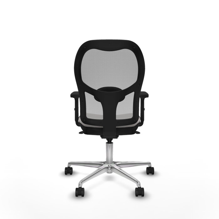 PIQUERAS Y CRESPO Silla de oficina Jorquera con mecanismo Sincro, Blanco y Gris