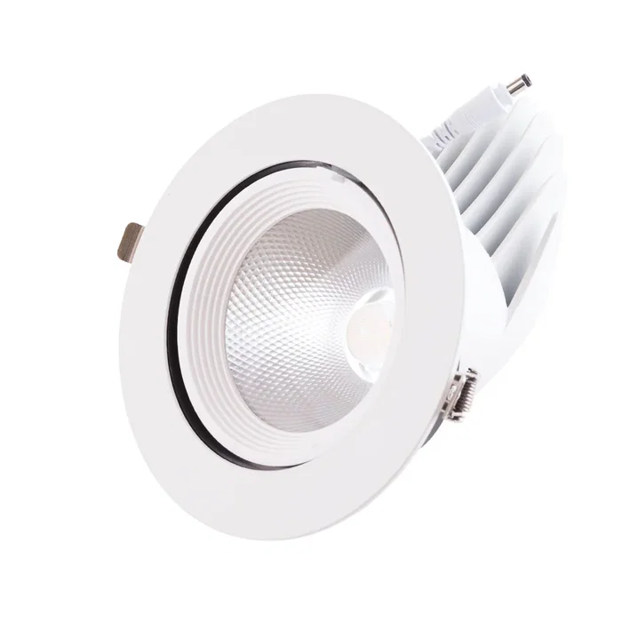 Foco Downlight LED 35W 5250Lm 4000ºK Circular Orientable 40.000H HO-COB-C-OR-35W-W