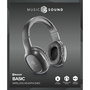 Cellularline Music & Sound BASIC Auriculares Diadema Bluetooth 5.0 con Micrófono, 14h Batería, Negro