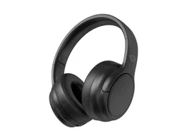 Conceptronic PARRIS03B Auriculares Bluetooth 5.4 Diadema Circumaural, Inalámbrico y con Cable 3.5mm, Micrófono Integrado para Llamadas/Música, Negro, Plegable