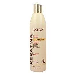 Kativa Champú Keratina Nutrition Softness & Shine Nutrición Suavidad Brillo Cabello 355ml