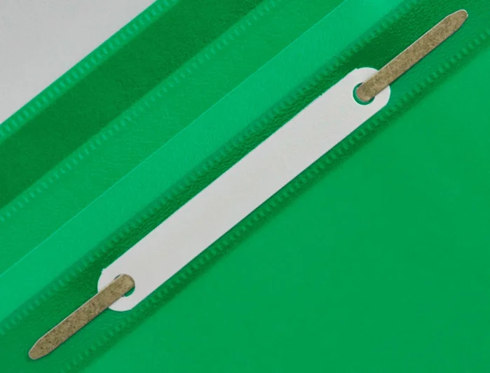 Q-connect Carpeta dossier con fástener plástico verde DIN A4