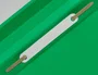 Q-connect Carpeta dossier con fástener plástico verde DIN A4