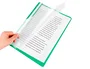 Q-connect Carpeta dossier con fástener plástico verde DIN A4