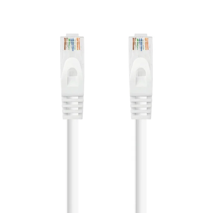 Nanocable Cable de Red RJ45 0.5m Cat6a UTP 10GbE Ethernet AWG24 LSZH Blanco - Referencia 10.20.1800-W