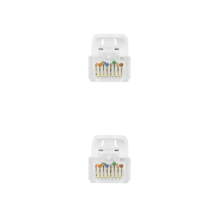 Nanocable Cable de Red RJ45 0.5m Cat6a UTP 10GbE Ethernet AWG24 LSZH Blanco - Referencia 10.20.1800-W