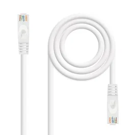 Nanocable Cable de Red RJ45 0.5m Cat6a UTP 10GbE Ethernet AWG24 LSZH Blanco - Referencia 10.20.1800-W