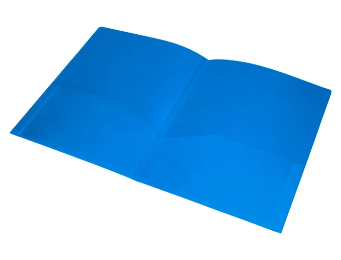 Liderpapel Carpeta Dossier Dos Bolsas Canguro Azul DIN A4