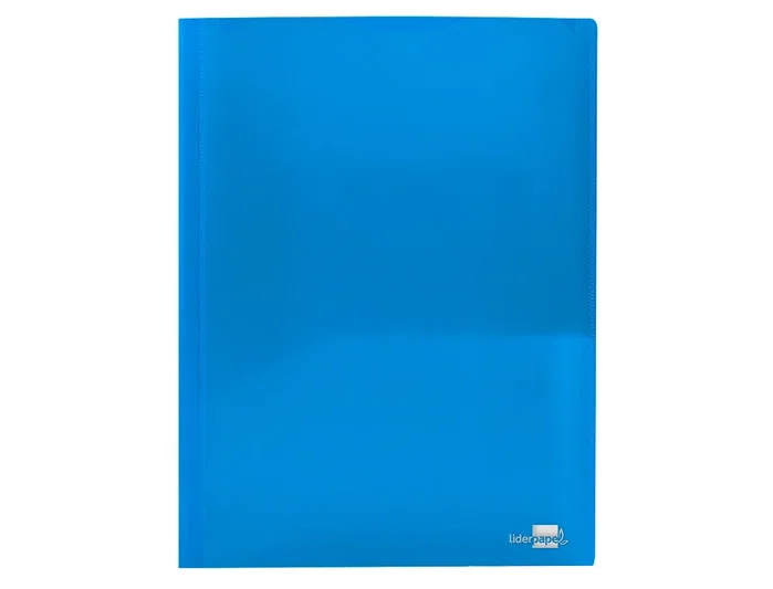 Liderpapel Carpeta Dossier Dos Bolsas Canguro Azul DIN A4