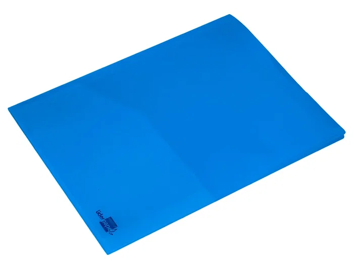 Liderpapel Carpeta Dossier Dos Bolsas Canguro Azul DIN A4