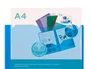 Liderpapel Carpeta Dossier Dos Bolsas Canguro Azul DIN A4