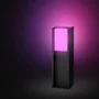 Philips Hue Baliza de perfil bajo Turaco, Gris antracita, IP44, Luz blanca y de color, 1100 lúmenes