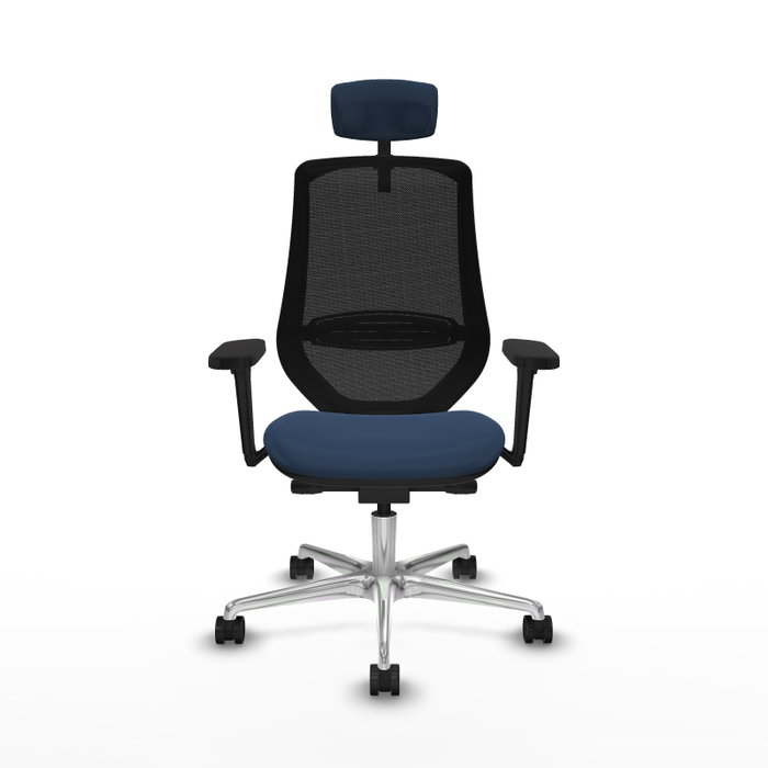 PIQUERAS Y CRESPO Silla de oficina Mardos Azul marino y Negro