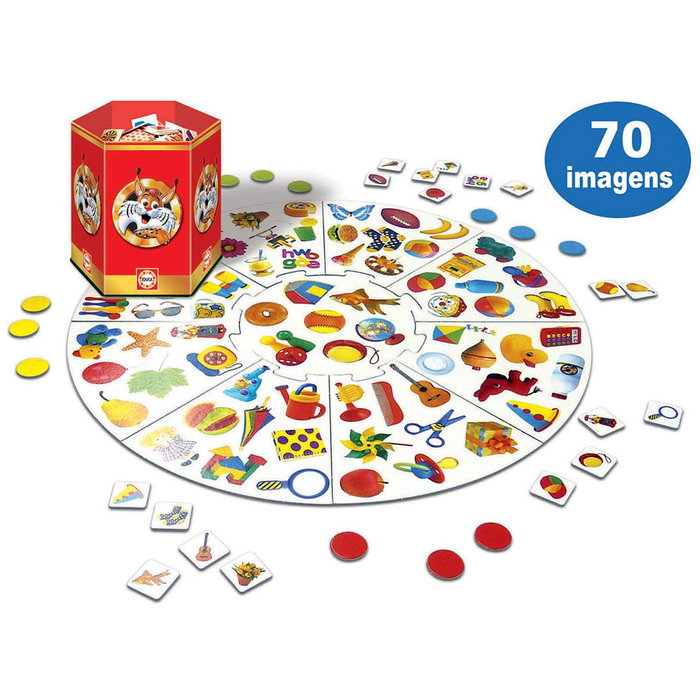 Educa Juego Lince 70 Imágenes Juego de Mesa Educativo para Niños de 4 a 7 Años
