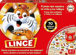 Educa Borrás Juego El Lince 70 Imágenes 17472 Juego de Entretenimiento para Niños a partir de 4 Años