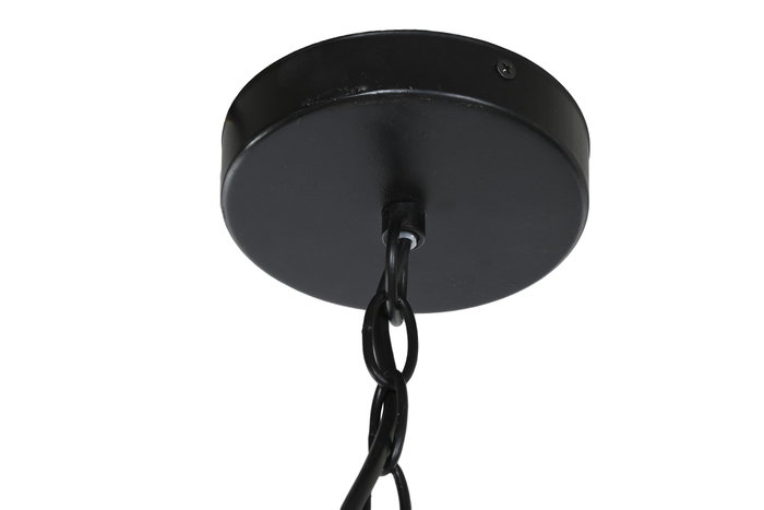 DKD Home Decor Lámpara de Techo de Madera y Metal con Bolas Natural