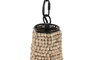 DKD Home Decor Lámpara de Techo de Madera y Metal con Bolas Natural