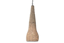 DKD Home Decor Lámpara de Techo de Madera y Metal con Bolas Natural