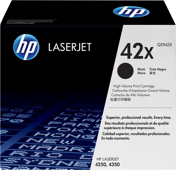 HP Tóner 42X Negro Q5942X Original LaserJet HP Tóner 42X Negro Q5942X Original LaserJet