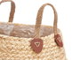 Giftdecor Cesto Plegable Asas Esparto Mixto 42x42x38 cm (Set de 6)