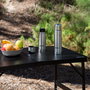 AKTIVE Mesa Plegable de Aluminio 90x60x7 cm