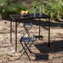 AKTIVE Mesa Plegable de Aluminio 90x60x7 cm