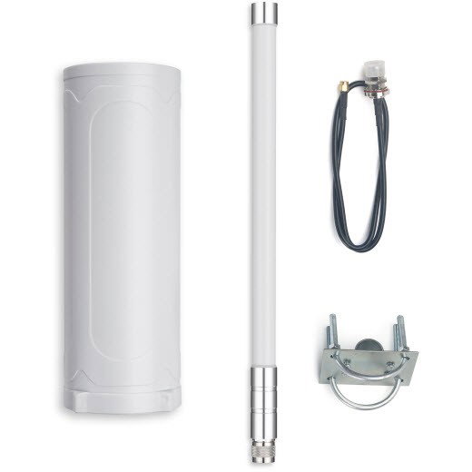 Dragino DLOS8N-868-EC25-E Puerta de Enlace LoRaWAN Exterior 4G LTE, WiFi, PoE, 868 MHz, Blanco, IP66 para IoT