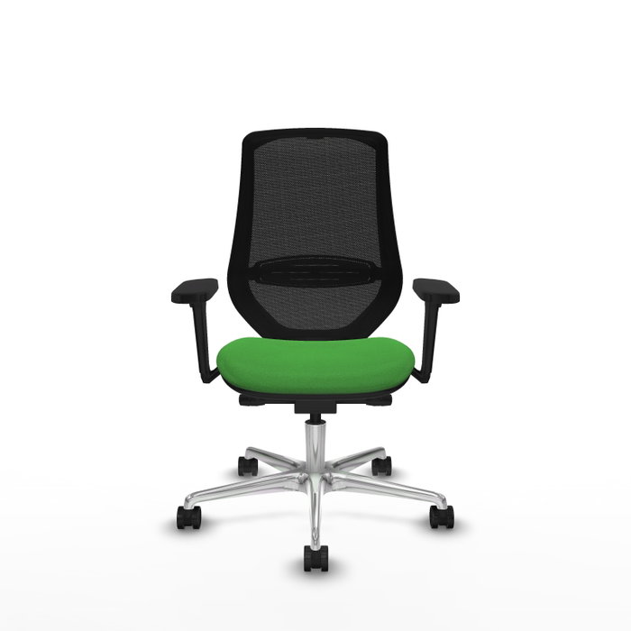 PIQUERAS Y CRESPO Silla de oficina Mardos Verde/Negro con mecanismo Sincro/Traslack