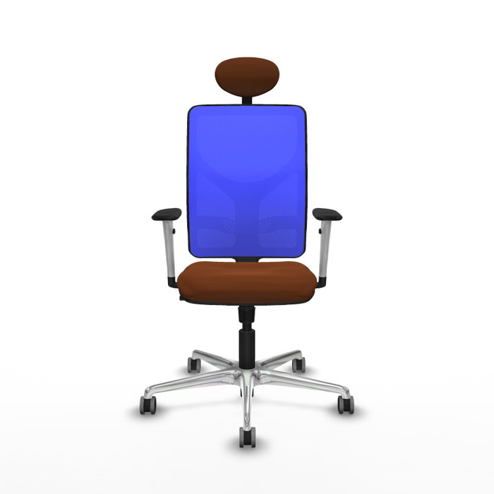 PIQUERAS Y CRESPO Silla de oficina Motilla con mecanismo Sincro, Azul y Marrón PIQUERAS Y CRESPO Silla de oficina Motilla con mecanismo Sincro, Azul y Marrón