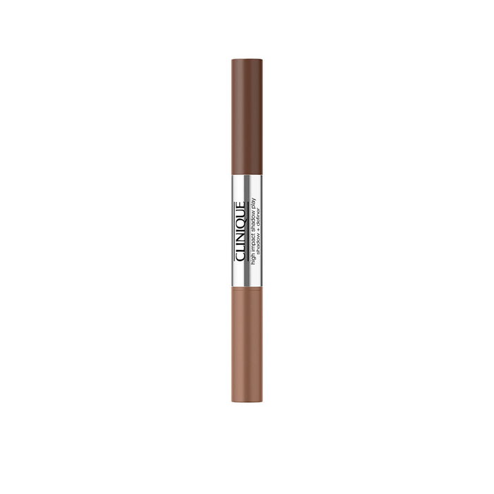 Clinique HI SHADOW PLAY Sombra de Ojos + Definidor #double latte 4 ml Beige Sin Fragancia