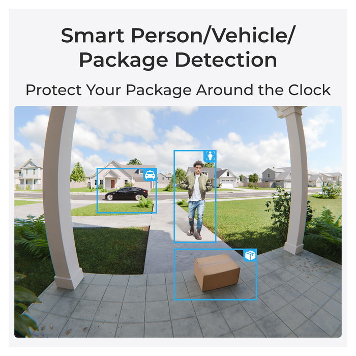 Reolink D340B Türklingel + Hub 1 Timbre Interior Blanco Inalámbrico y Alámbrico 4 MP MicroSD 512 GB