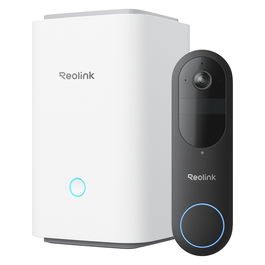 Reolink D340B Türklingel + Hub 1 Timbre Interior Blanco Inalámbrico y Alámbrico 4 MP MicroSD 512 GB