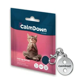 KRUUSE CalmDown Botón de Feromonas para Gatos y Perros Tag 3 Botones
