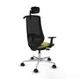 PIQUERAS Y CRESPO Silla de oficina Mardos con mecanismo Sincro/Traslack Verde oliva/Negro