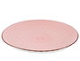 Vessia Plato Llano Relieve Rosa 27 cm Gres Apto para Lavavajillas y Microondas (Set de 24)
