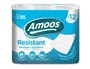 Amoos Papel Higienico 2 Capas 100 mm Diametro x 87 mm Alto Paquete 12 Rollos