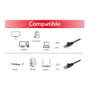 Equip Cable de Red Cat6a U UTP 2xRJ45 0.25m Negro