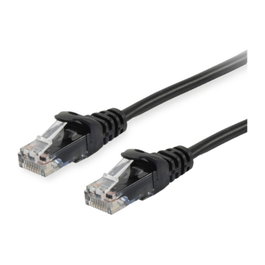 Equip Cable de Red Cat6a U UTP 2xRJ45 0.25m Negro
