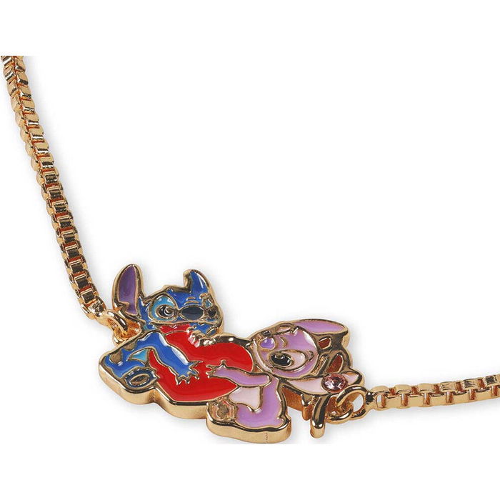 PEERS HARDY Pulsera Angel & Stitch Disney de latón color rosa PEERS HARDY Pulsera Angel & Stitch Disney de latón color rosa