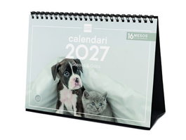 Finocam Calendario de Sobremesa 2027 Perros y Gatos