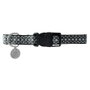 Nayeco Collar Mac Leather Cross Negro 10mm x 20-33cm