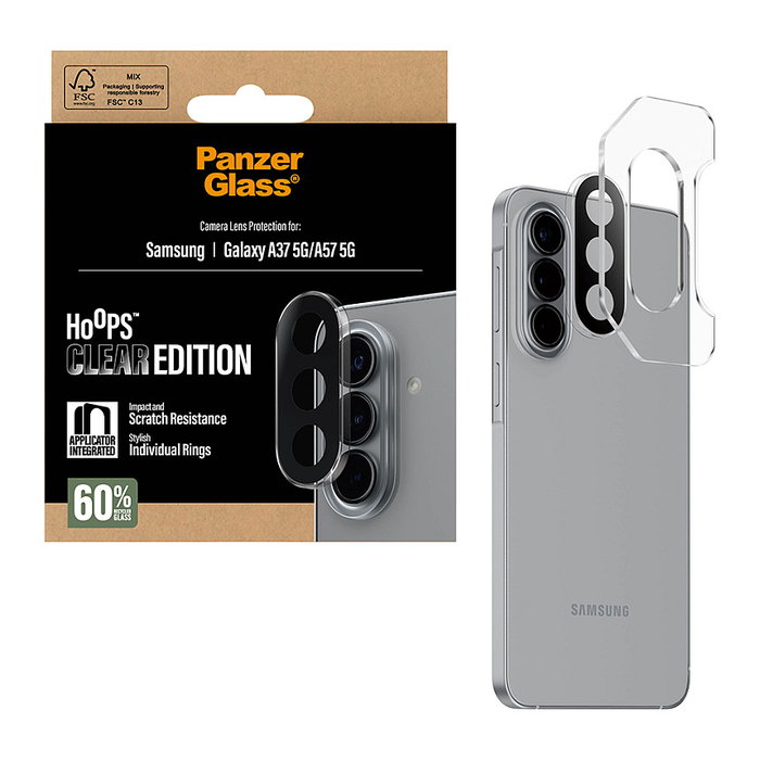 PanzerGlass Hoops Protector de Lente Transparente para Samsung Galaxy A37 5G / A57 5G