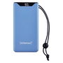 Intenso Powerbank F10000, 10000 mAh, Carga Rápida Power Delivery 20W y QC 3.0, Color Azul, Batería de Polímero de Litio, USB-A y USB-C